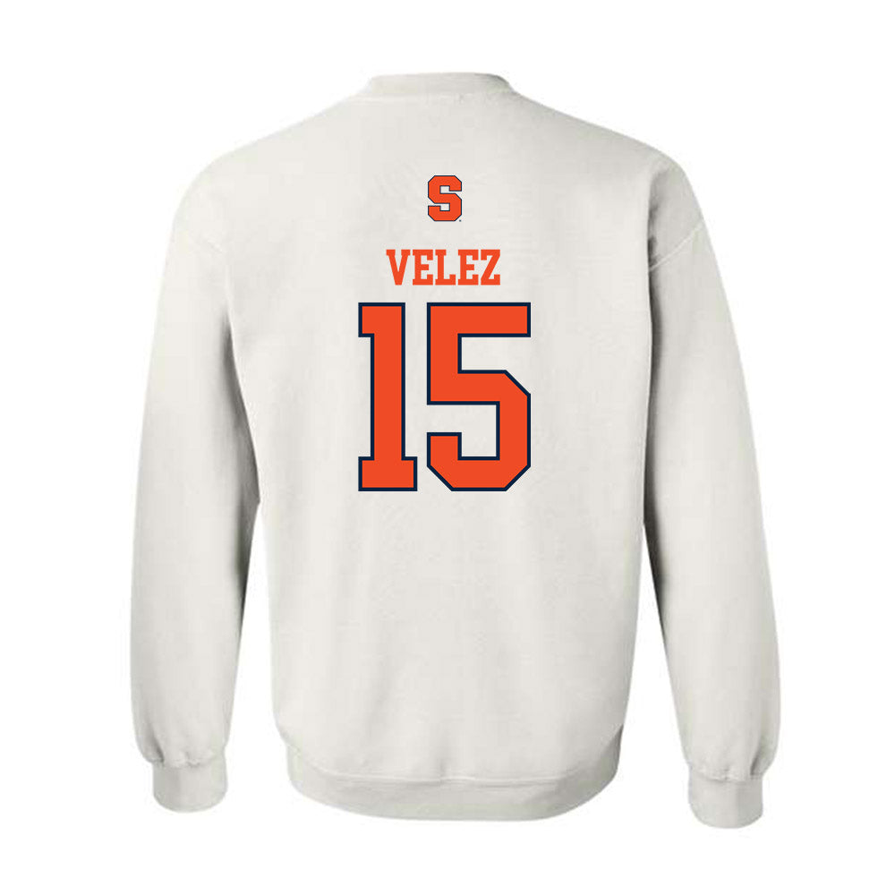 Syracuse - NCAA Women's Basketball : Angelica Velez - Classic Shersey Crewneck Sweatshirt-1