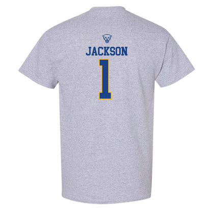 Pittsburgh - NCAA Men's Basketball : Dishon Jackson - Classic Shersey T-Shirt-1