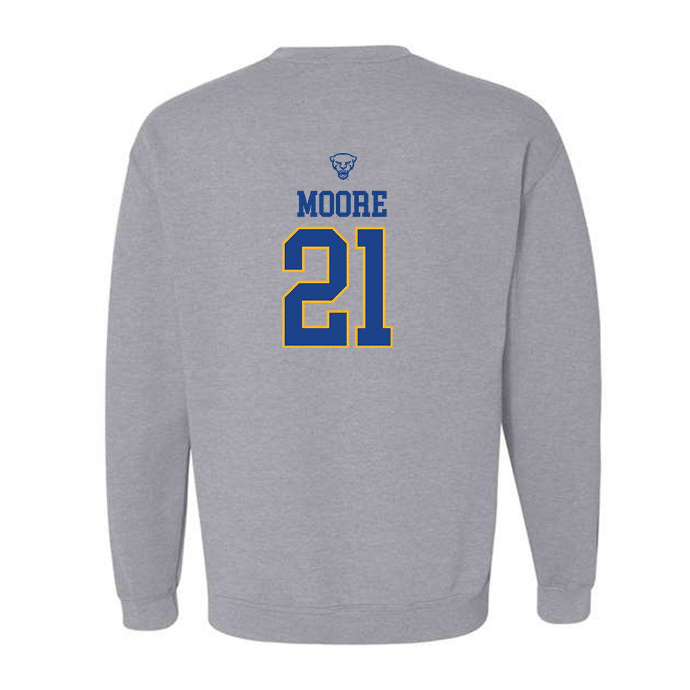 Pittsburgh - NCAA Men's Basketball : Macari Moore - Classic Shersey Crewneck Sweatshirt-1
