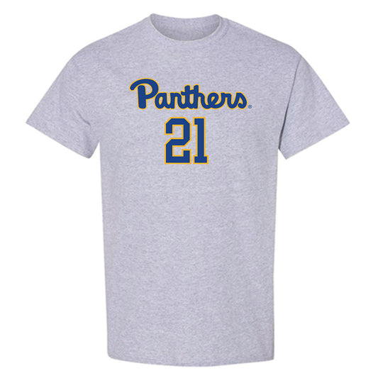 Pittsburgh - NCAA Men's Basketball : Macari Moore - Classic Shersey T-Shirt-0