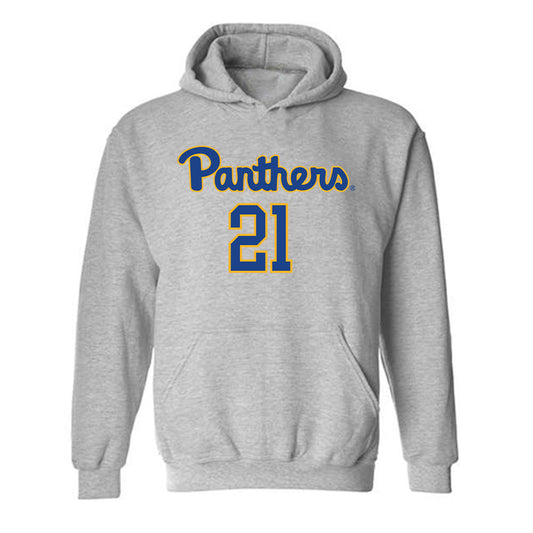 Pittsburgh - NCAA Men's Basketball : Macari Moore - Classic Shersey Hooded Sweatshirt-0