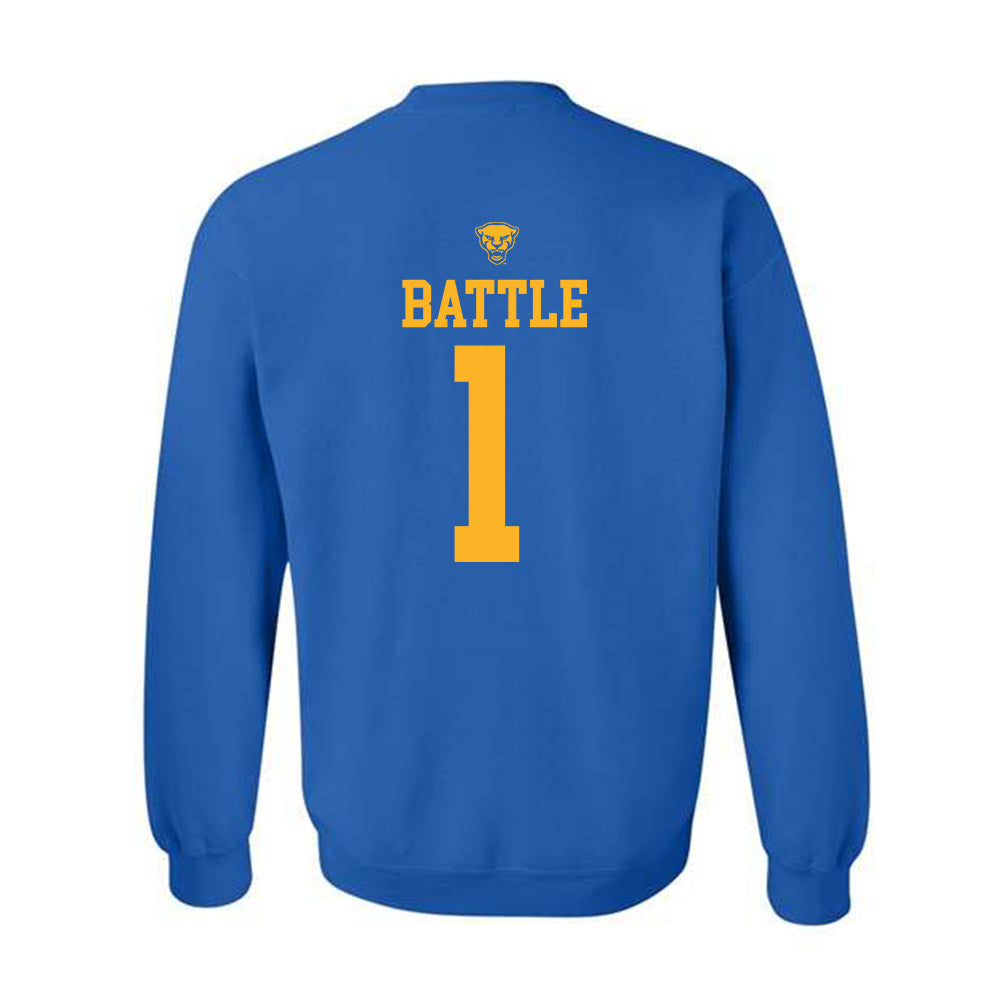 Pittsburgh - NCAA Women's Basketball : Aaryn Battle - Sports Shersey Crewneck Sweatshirt