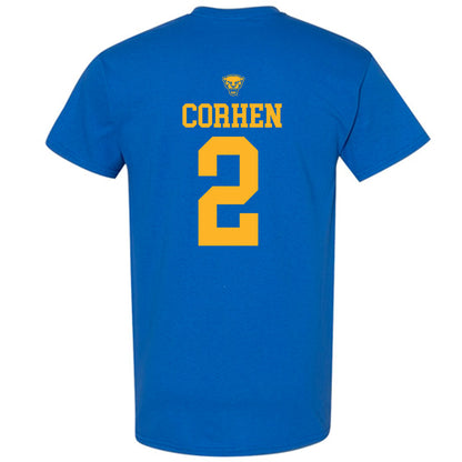Pittsburgh - NCAA Men's Basketball : Cam Corhen - Sports Shersey T-Shirt-1