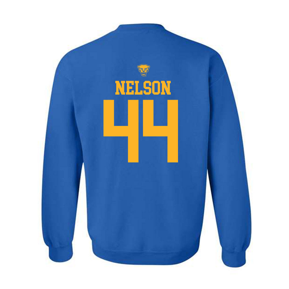 Pittsburgh - NCAA Men's Basketball : Jajuan Nelson - Sports Shersey Crewneck Sweatshirt-1