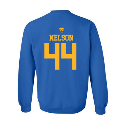 Pittsburgh - NCAA Men's Basketball : Jajuan Nelson - Sports Shersey Crewneck Sweatshirt-1