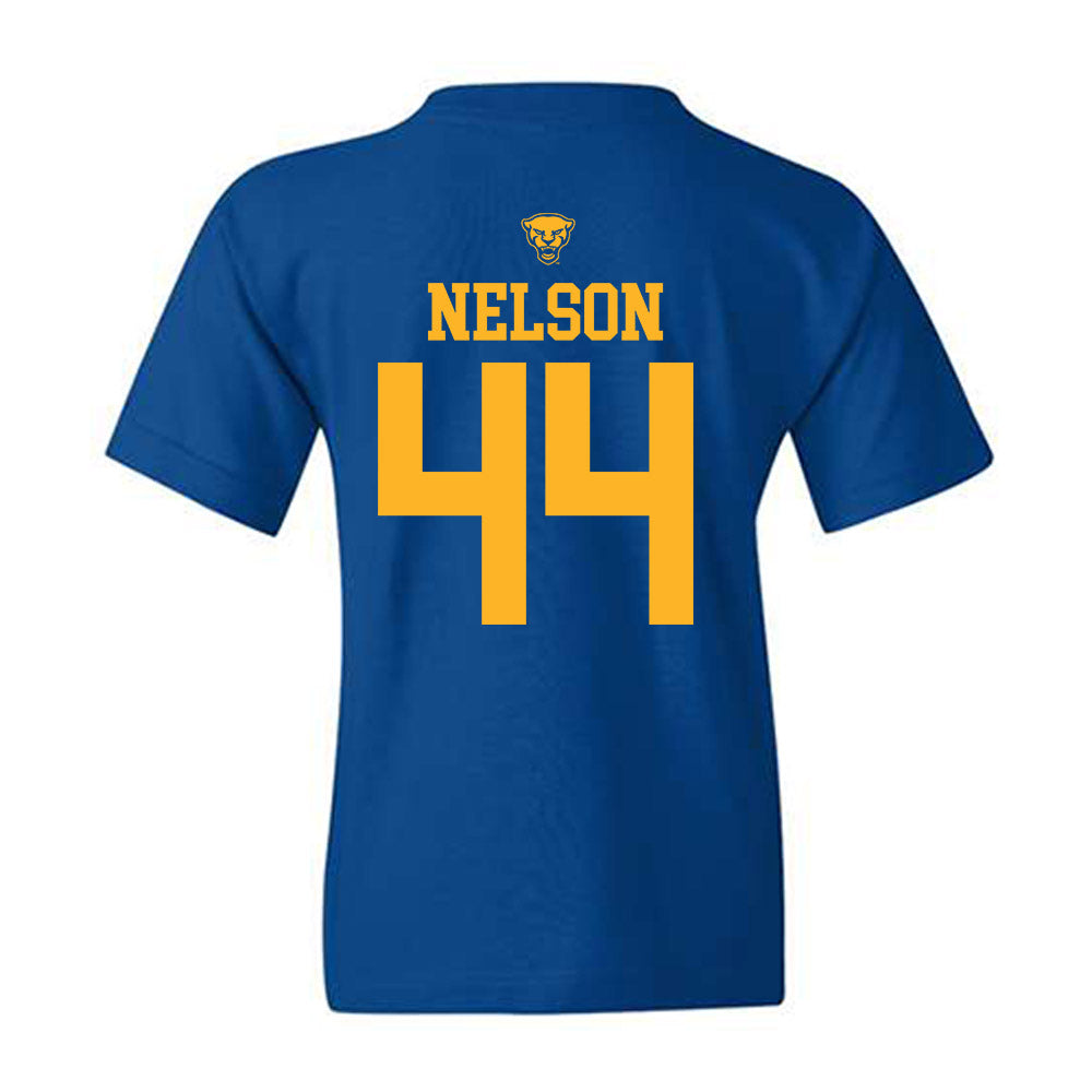 Pittsburgh - NCAA Men's Basketball : Jajuan Nelson - Sports Shersey Youth T-Shirt-1
