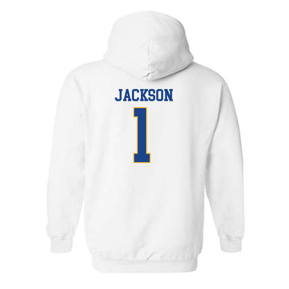 Pittsburgh - NCAA Men's Basketball : Dishon Jackson - Classic Shersey Hooded Sweatshirt-1