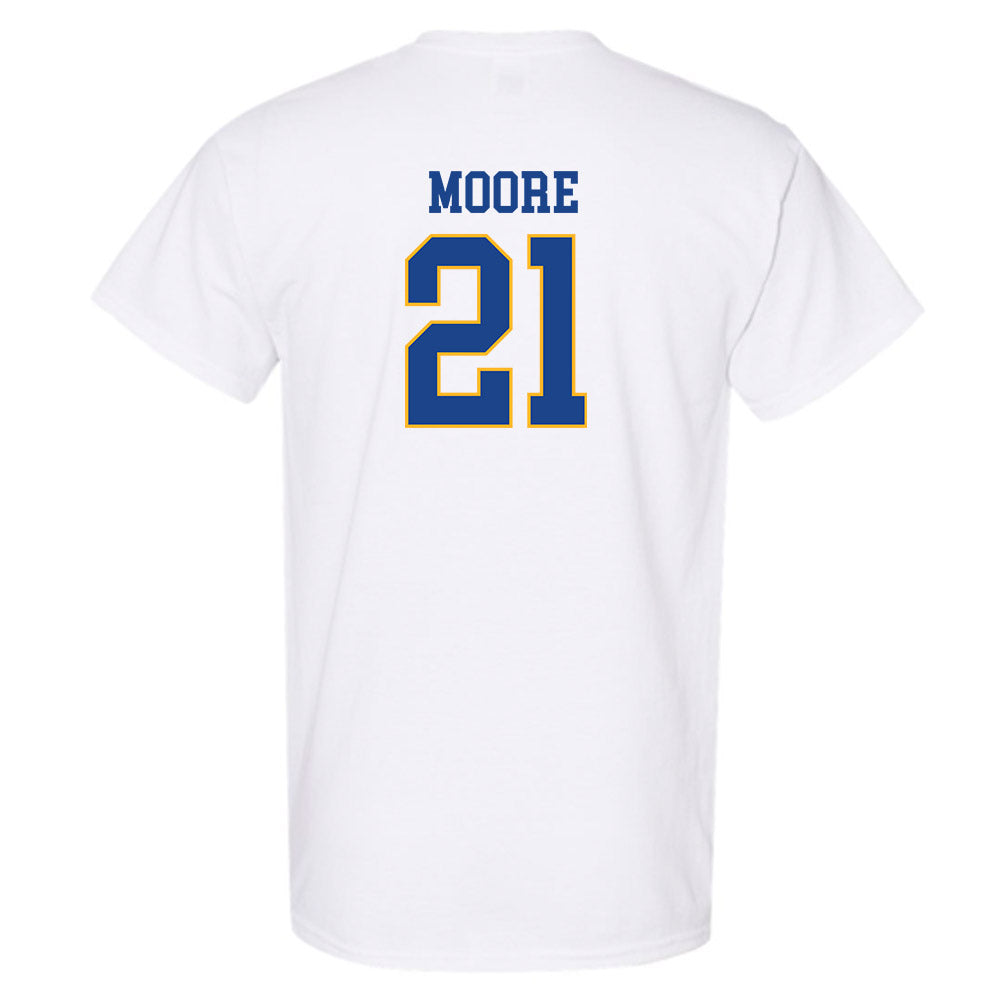 Pittsburgh - NCAA Men's Basketball : Macari Moore - Classic Shersey T-Shirt-1