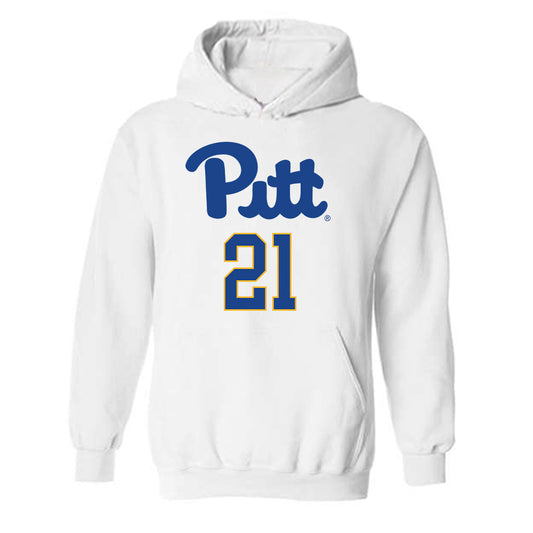 Pittsburgh - NCAA Men's Basketball : Macari Moore - Classic Shersey Hooded Sweatshirt-0
