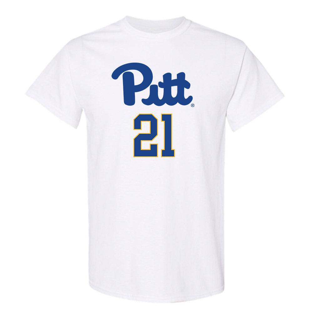 Pittsburgh - NCAA Men's Basketball : Macari Moore - Classic Shersey T-Shirt-0