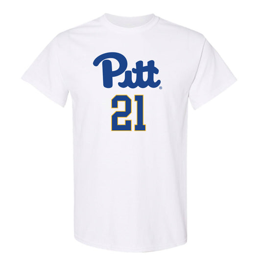 Pittsburgh - NCAA Men's Basketball : Macari Moore - Classic Shersey T-Shirt-0