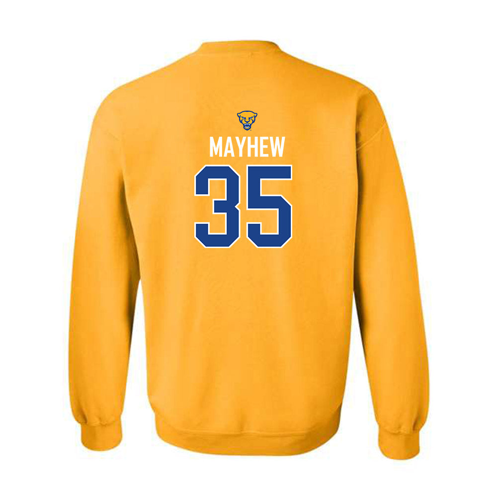Pittsburgh - NCAA Men's Basketball : Benjamin Mayhew - Sports Shersey Crewneck Sweatshirt-1