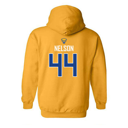 Pittsburgh - NCAA Men's Basketball : Jajuan Nelson - Sports Shersey Hooded Sweatshirt-1