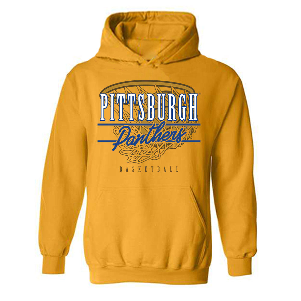Pittsburgh - NCAA Men's Basketball : Macari Moore - Sports Shersey Hooded Sweatshirt-0