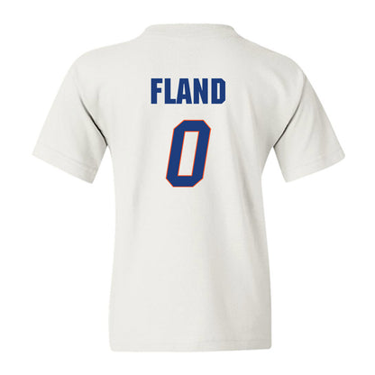 Florida - NCAA Men's Basketball : Johnuel Fland - Sports Shersey Youth T-Shirt-1