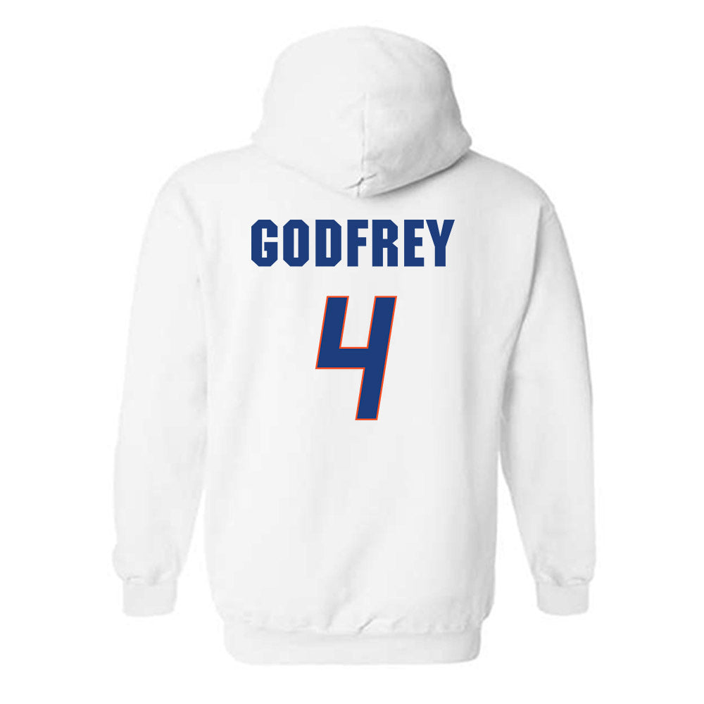 Florida - NCAA Women's Basketball : Knisha Godfrey - Sports Shersey Hooded Sweatshirt-1