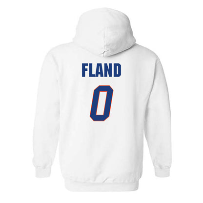 Florida - NCAA Men's Basketball : Johnuel Fland - Sports Shersey Hooded Sweatshirt-1