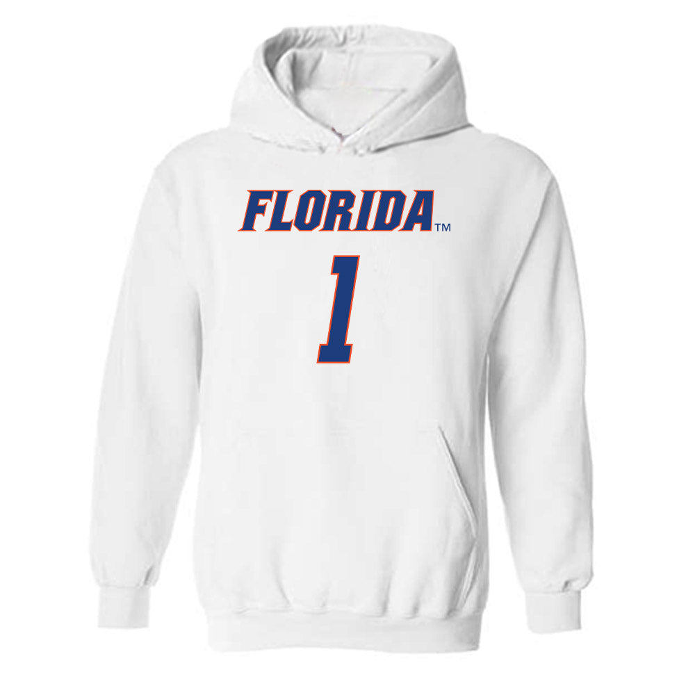 Florida - NCAA Women's Basketball : Jade Weathersby - Sports Shersey Hooded Sweatshirt-0