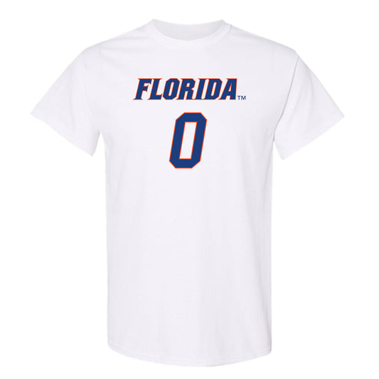 Florida - NCAA Men's Basketball : Johnuel Fland - Sports Shersey T-Shirt-0