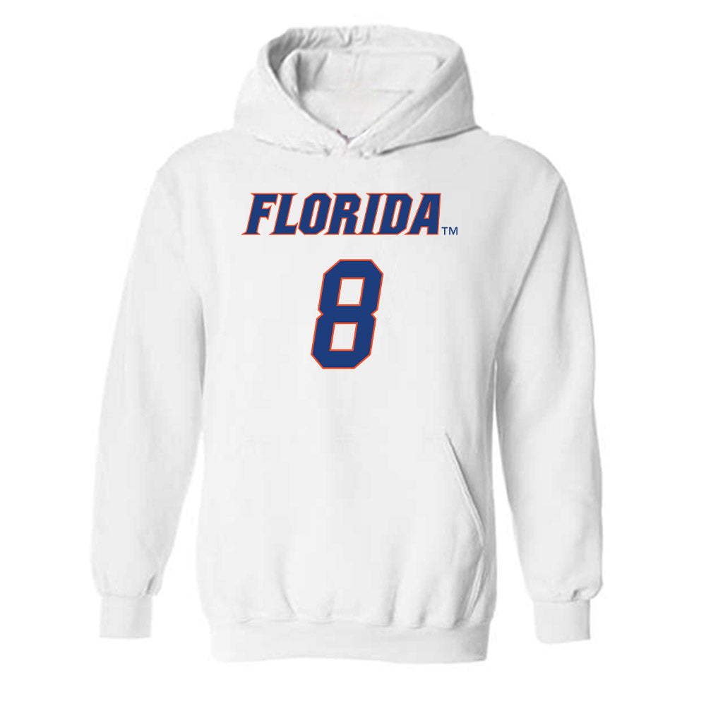 Florida - NCAA Men's Basketball : Alex Kovatchev - Sports Shersey Hooded Sweatshirt-0