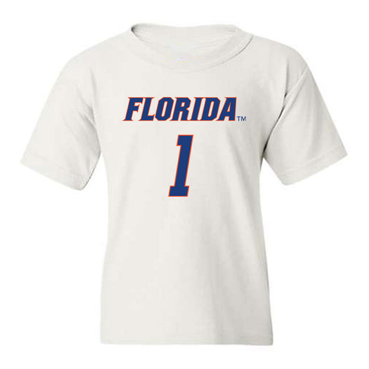 Florida - NCAA Men's Basketball : Xaivian Lee - Sports Shersey Youth T-Shirt-0