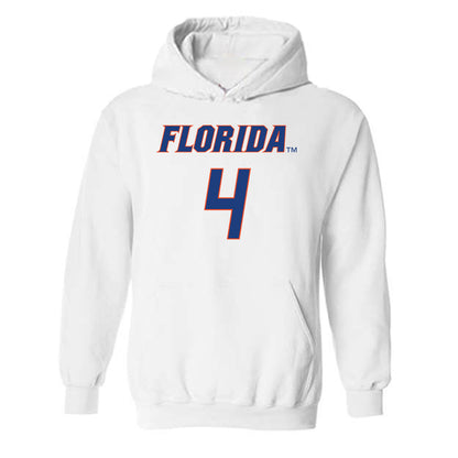 Florida - NCAA Women's Basketball : Knisha Godfrey - Sports Shersey Hooded Sweatshirt-0