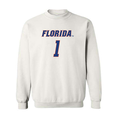 Florida - NCAA Men's Basketball : Xaivian Lee - Sports Shersey Crewneck Sweatshirt-0