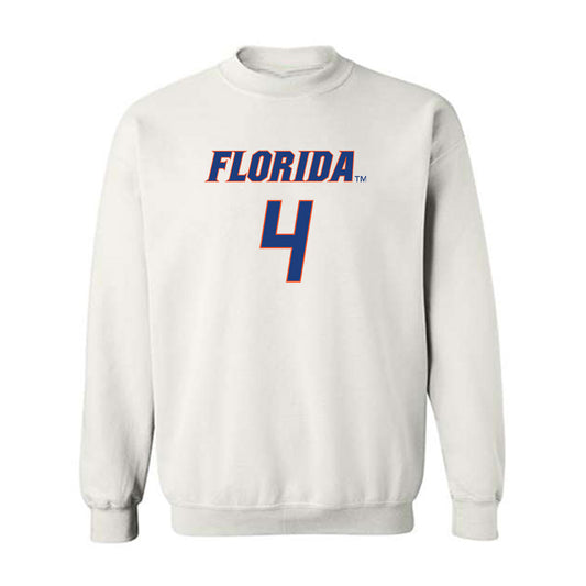 Florida - NCAA Women's Basketball : Knisha Godfrey - Sports Shersey Crewneck Sweatshirt-0