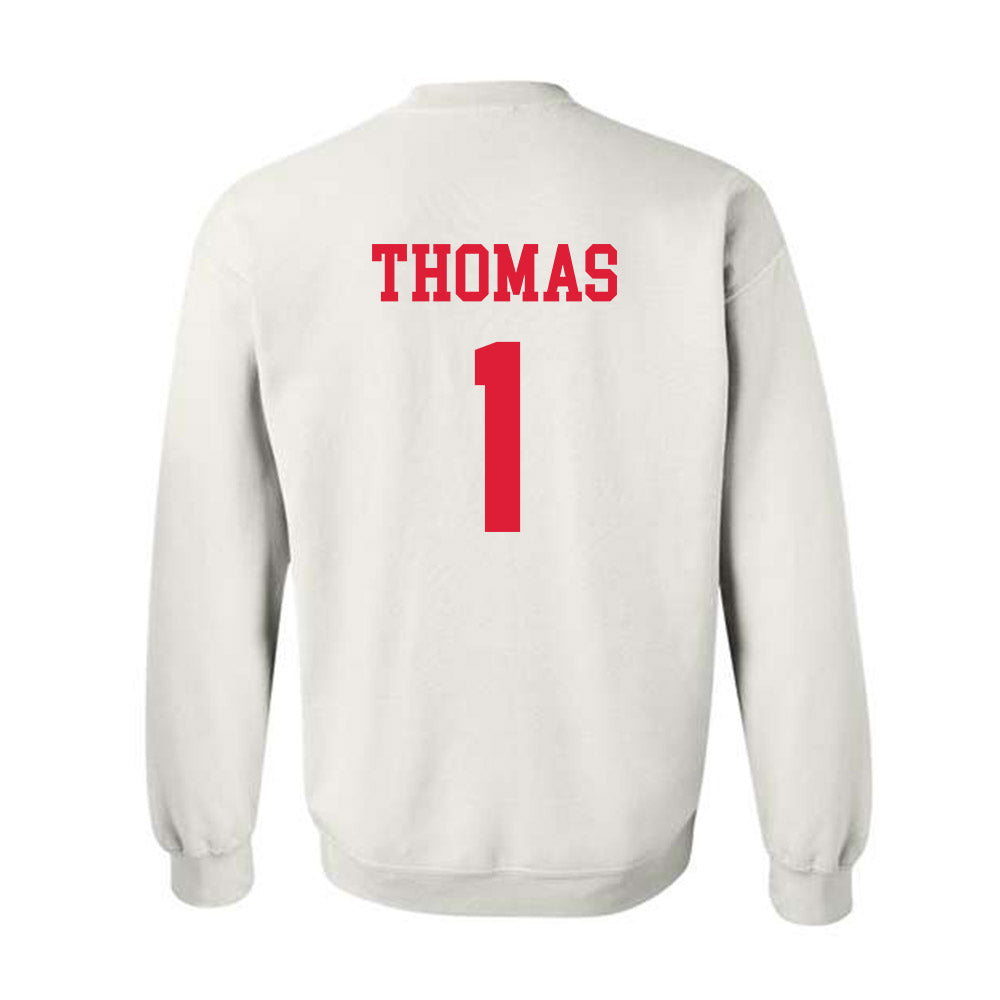 Dayton - NCAA Men's Basketball : Malcolm Thomas - Classic Shersey Crewneck Sweatshirt-1