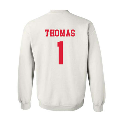 Dayton - NCAA Men's Basketball : Malcolm Thomas - Classic Shersey Crewneck Sweatshirt-1