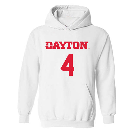 Dayton - NCAA Men's Basketball : Jordan Derkack - Classic Shersey Hooded Sweatshirt-0