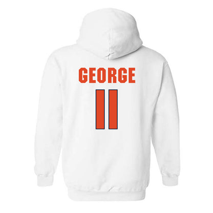 Syracuse - NCAA Men's Basketball : Naithan George - Classic Shersey Hooded Sweatshirt-1