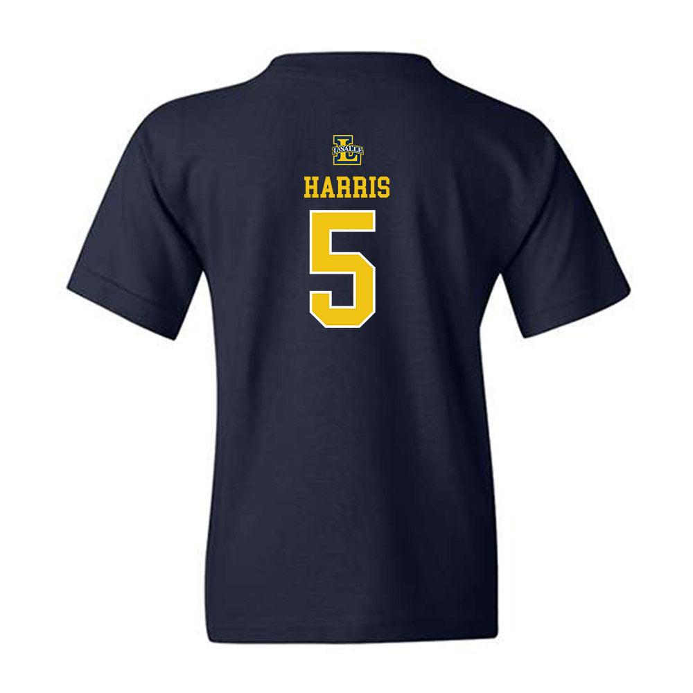 La Salle - NCAA Men's Basketball : Josiah Harris - Sports Shersey Youth T-Shirt-1