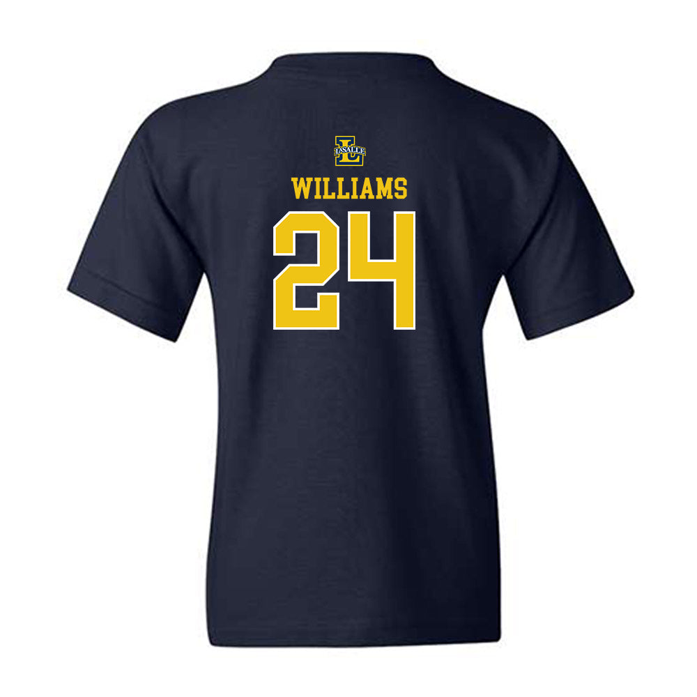 La Salle - NCAA Women's Basketball : Kiara Williams - Sports Shersey Youth T-Shirt-1