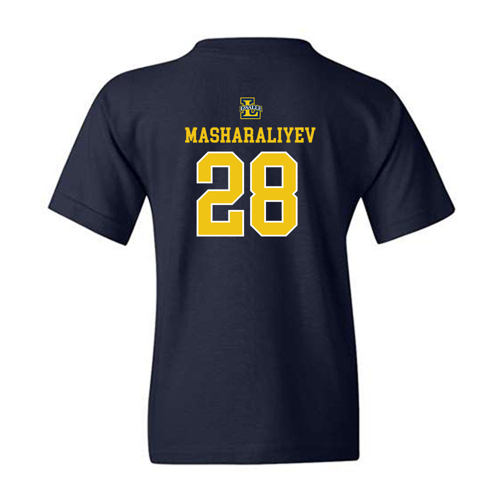 La Salle - NCAA Men's Basketball : Arlan Masharaliyev - Sports Shersey Youth T-Shirt-1