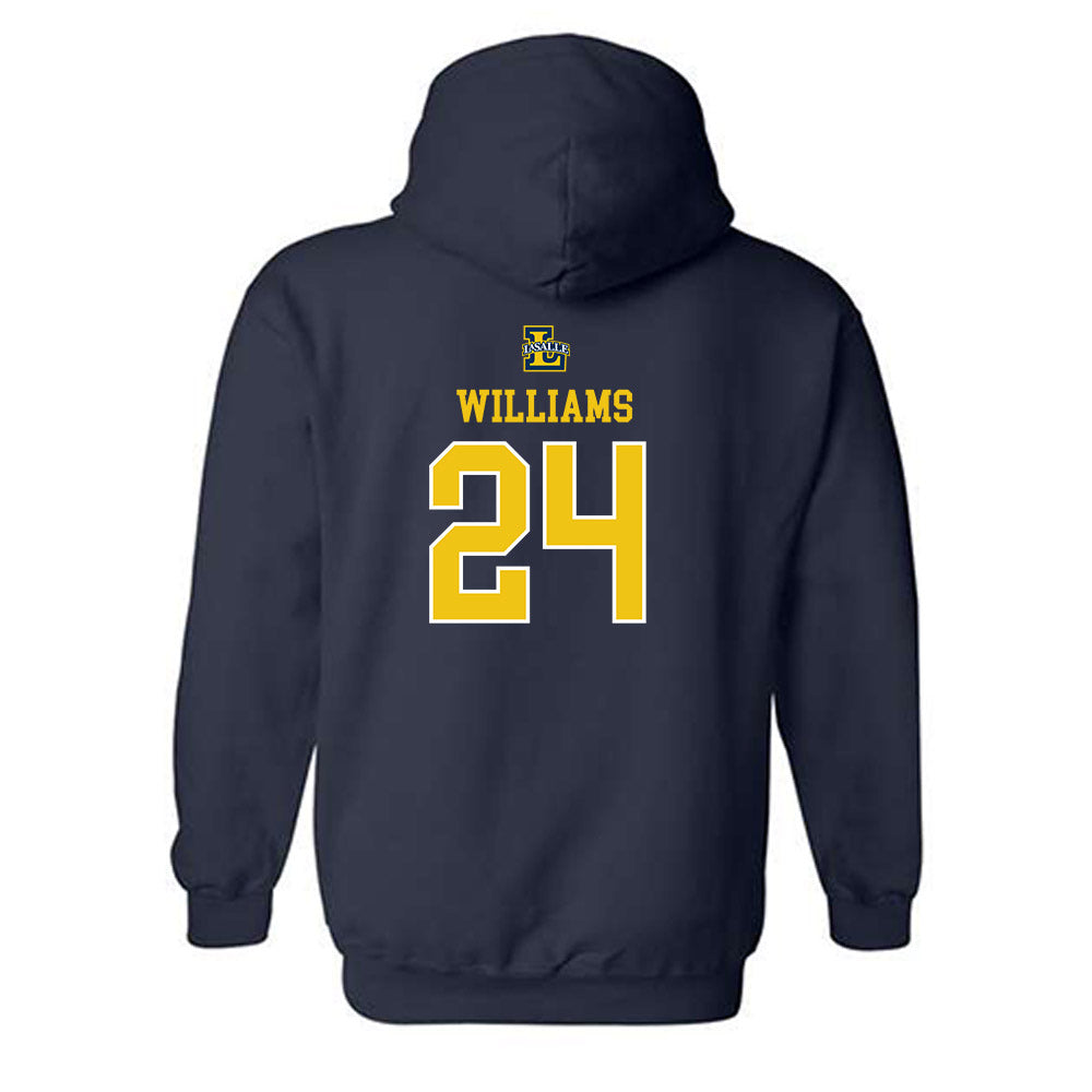 La Salle - NCAA Women's Basketball : Kiara Williams - Sports Shersey Hooded Sweatshirt-1