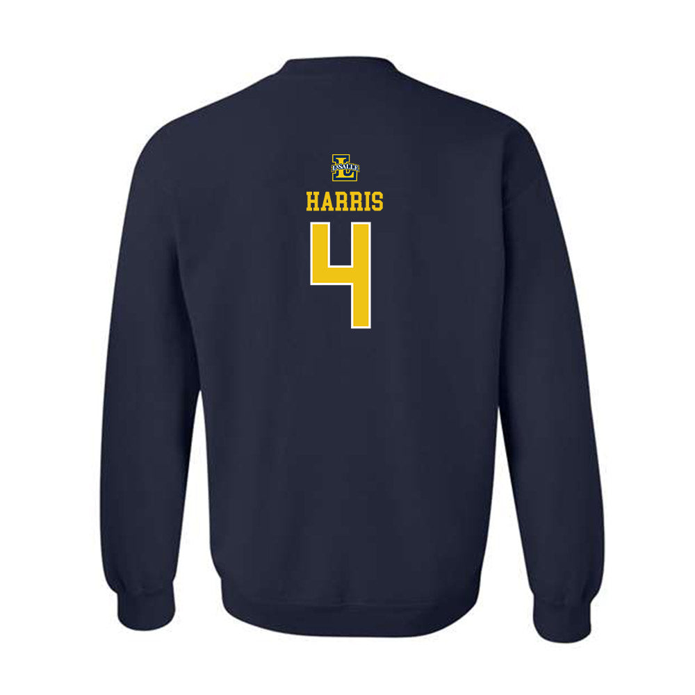 La Salle - NCAA Men's Basketball : Truth Harris - Sports Shersey Crewneck Sweatshirt-1