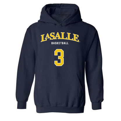 La Salle - NCAA Men's Basketball : Eric Acker - Sports Shersey Hooded Sweatshirt-0
