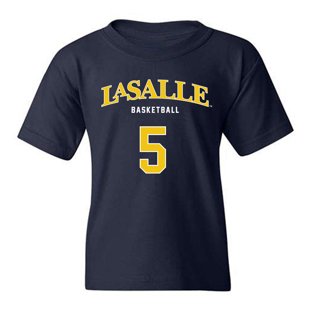 La Salle - NCAA Men's Basketball : Josiah Harris - Sports Shersey Youth T-Shirt-0