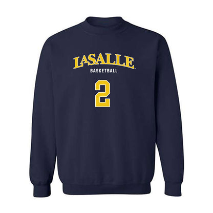 La Salle - NCAA Men's Basketball : Jaeden Marshall - Sports Shersey Crewneck Sweatshirt-0