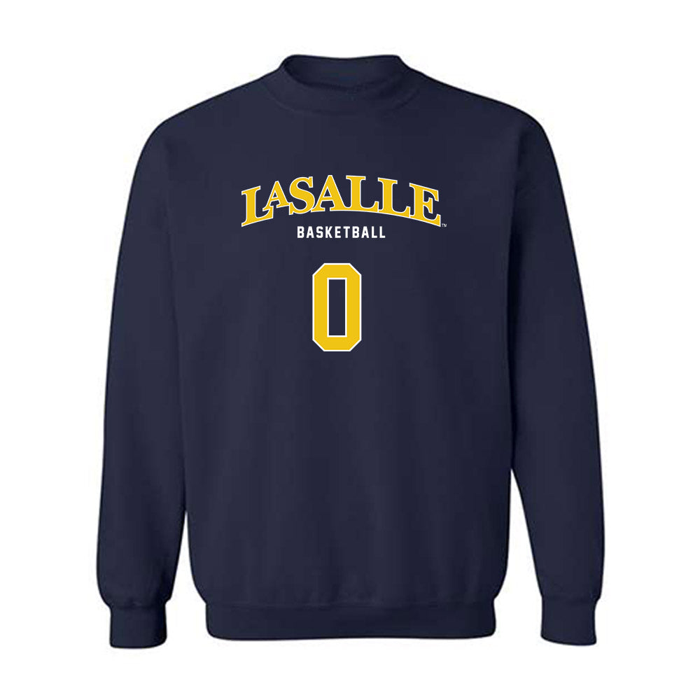 La Salle - NCAA Men's Basketball : Justin Archer - Sports Shersey Crewneck Sweatshirt-0
