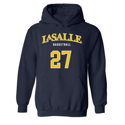 La Salle - NCAA Men's Basketball : Edwin Daniel - Sports Shersey Hooded Sweatshirt-0