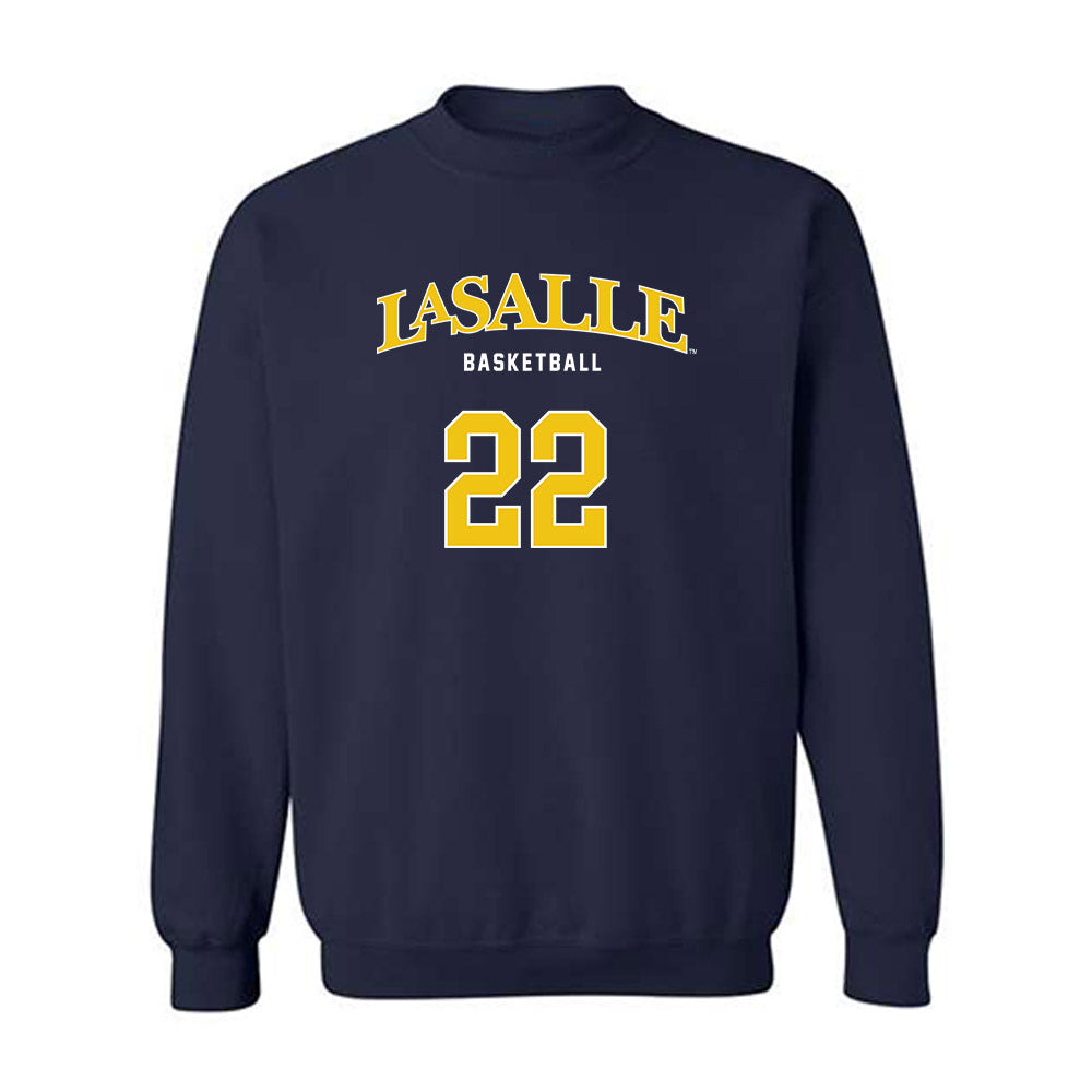 La Salle - NCAA Women's Basketball : Yar Manyiel - Sports Shersey Crewneck Sweatshirt-0