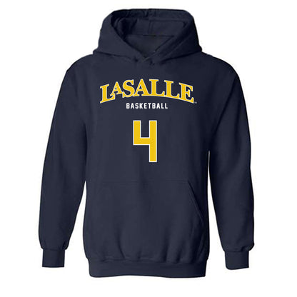 La Salle - NCAA Men's Basketball : Truth Harris - Sports Shersey Hooded Sweatshirt-0