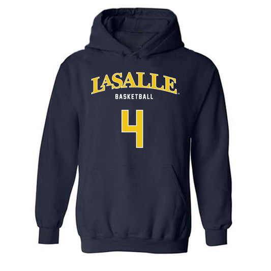 La Salle - NCAA Men's Basketball : Truth Harris - Sports Shersey Hooded Sweatshirt-0