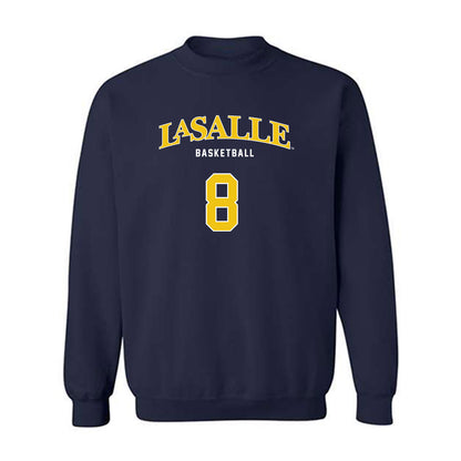 La Salle - NCAA Men's Basketball : Nas Hart - Sports Shersey Crewneck Sweatshirt-0