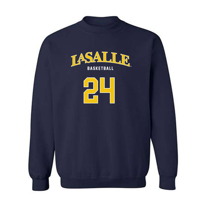 La Salle - NCAA Men's Basketball : Jerome Brewer Jr - Sports Shersey Crewneck Sweatshirt-0