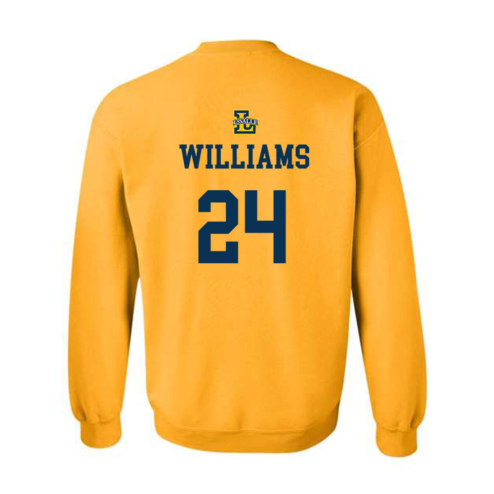 La Salle - NCAA Women's Basketball : Kiara Williams - Sports Shersey Crewneck Sweatshirt-1