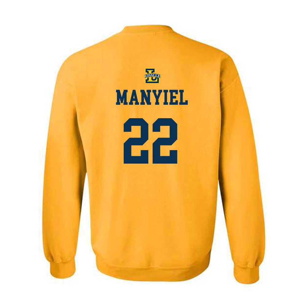 La Salle - NCAA Women's Basketball : Yar Manyiel - Sports Shersey Crewneck Sweatshirt-1