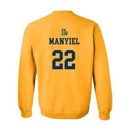 La Salle - NCAA Women's Basketball : Yar Manyiel - Sports Shersey Crewneck Sweatshirt-1